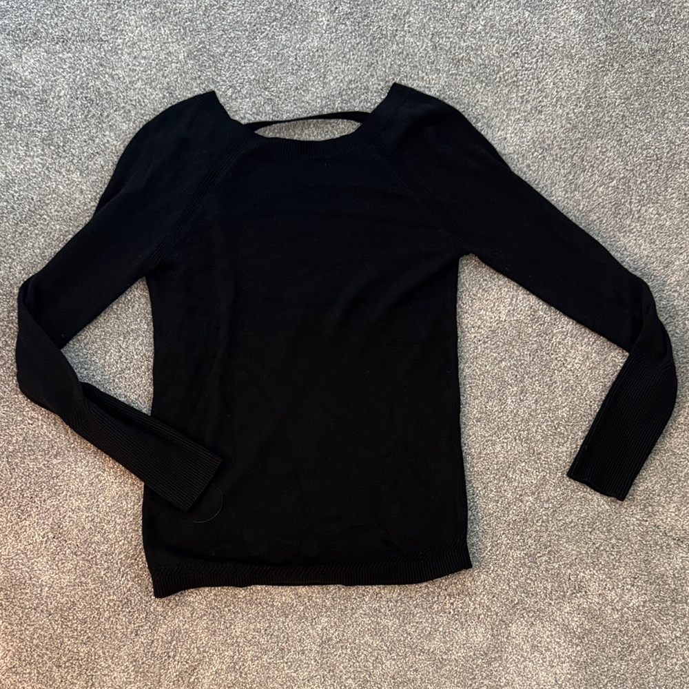 lululemon athletica Classic Black Crew Neck Sweater